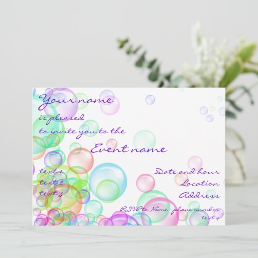 シャボン 招待状 (スタンド正面)