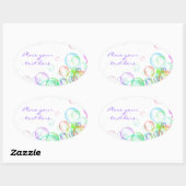 シャボン 楕円形シール (シート)