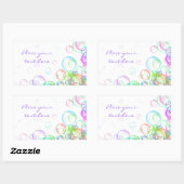 シャボン 長方形シール (シート)