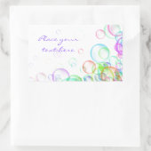 シャボン 長方形シール (バッグ)