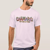 シャマレルの七色の大地 ユニークな砂丘 Tシャツ (正面)