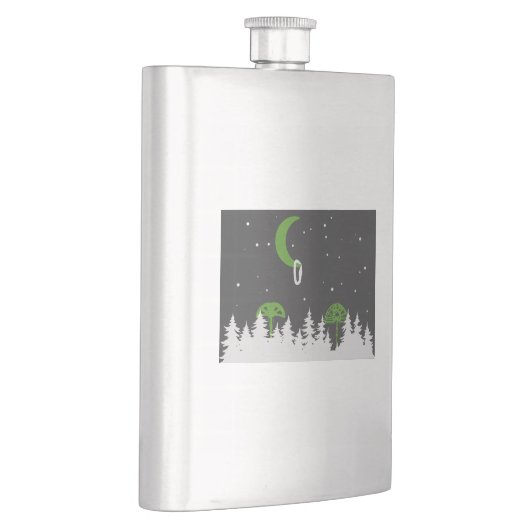 シャマロートカムの外に登る フラスク (右)