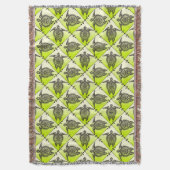 シャマンウミガメのパターン – 緑の垂直 スローブランケット (正面縦)