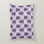 シャマンウミガメ模様 – バイオレット アクセントクッション (正面(垂直))