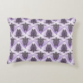 シャマンウミガメ模様 – バイオレット アクセントクッション (裏面)