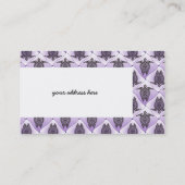 シャマンウミガメ模様 – バイオレット 名刺 (裏面)