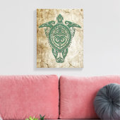 シャマンシータートルシンボル+あなたのアイディア キャンバスプリント (インサイチュ (リビング))