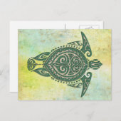 シャマンシータートルシンボル+あなたのアイディア ポストカード (正面/裏面)