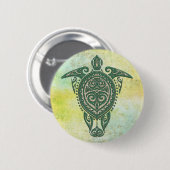 シャマンシータートルシンボル+あなたのアイディア 缶バッジ (正面&裏面)