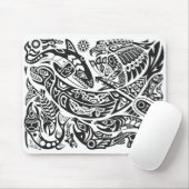 シャマン・ホエールサンダーバード・ハイダアート マウスパッド (マウス)
