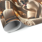 シャミーキャットスパ ラッピングペーパー (ロールコーナー)