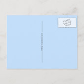 シャミーズブルーアイドキャット顔グラフィックアート ポストカード (裏面)