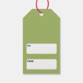 シャミーネコおもしろいサンタ子猫カスタムクリスマス ギフトタグ (裏面)