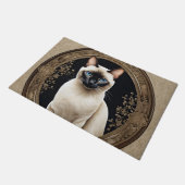 シャミーネコポートレート エレガント ドアマット (アングル)