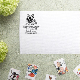 シャミーネコ差出人住所 ラバースタンプ