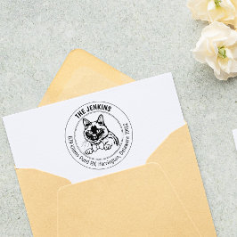 シャミーネコ差出人住所 ラバースタンプ