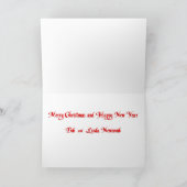 シャミーネコ&スコットランドのクリスマス シーズンカード (内部)