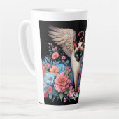 シャムおもしろいーの悪魔と天使の猫 カフェラテマグ (左アングル)