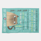 シャムおもしろい猫 キッチンタオル (横)