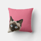 シャムののぞき猫おもしろい枕 クッション (裏面)