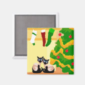 シャムのクリスマス マグネット (正面/裏面)