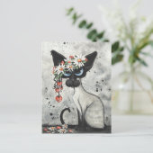 シャムのバレンタインのハート シーズンポストカード (スタンド正面)