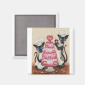 シャムのパティシケーキシェフマグネット マグネット (正面/裏面)