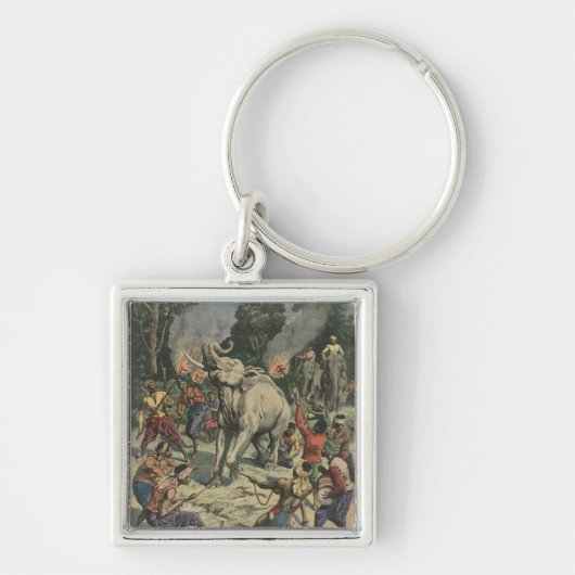 シャムの不要品をつかまえること キーホルダー (正面)