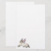 シャムの妖精猫-ファンタジーの文房具 便箋 (正面/裏面)