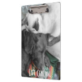 シャムの子ネコはラブラドールの頭部に愛情をこめてあります クリップボード (左)