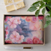 シャムの子猫のハートバラ夕日 薄葉紙 (ギフト)