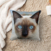 シャムの子猫の顔 クッション (ブランケット)
