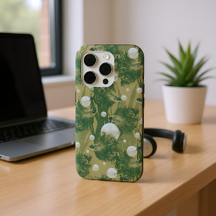 シャムの戦闘魚グリーン iPhone 15 PROケース