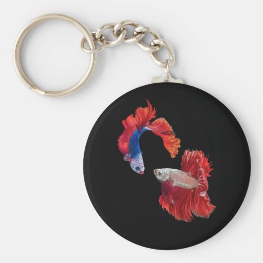 シャムの戦闘魚 キーホルダー (正面)