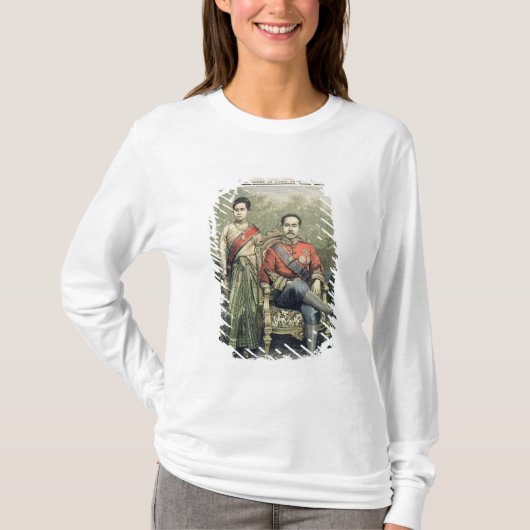 シャムの王そして女王 Tシャツ (正面)