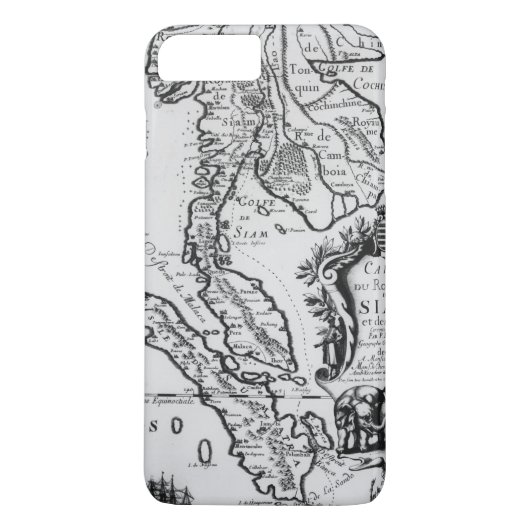 シャムの王国の地図 Case-Mate iPhoneケース (裏面)