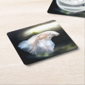 シャムの白身魚 スクエアペーパーコースター (アングル)