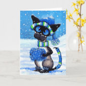 シャムの雪 カード (黄色い花)