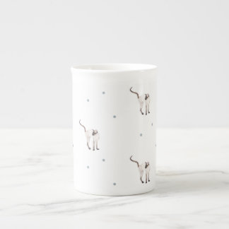 シャムの骨灰磁器のティーカップ ボーンチャイナマグカップ