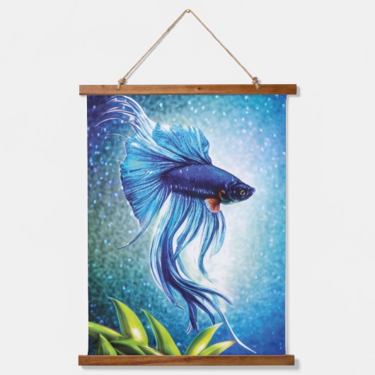 シャムぶら下がった魚の織物 吊り下げ型タペストリー (正面)