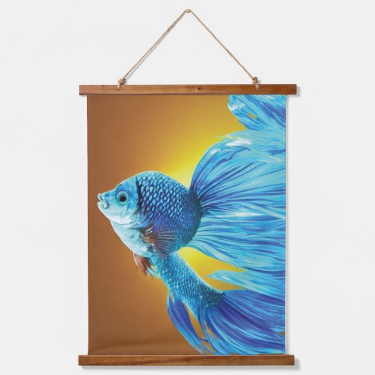 シャムぶら下がった魚の織物 吊り下げ型タペストリー (正面3)