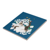 シャムよくはしゃぐネコ タイル (側面)