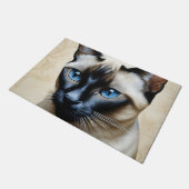 シャムエレガントネコ ドアマット (アングル)