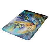 シャムカラフル猫の閉じ込め バスマット (アングル)