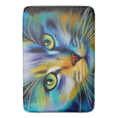 シャムカラフル猫の閉じ込め バスマット (正面縦)