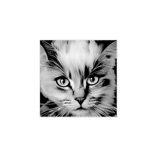 シャムカラフル猫の閉じ込め ラバースタンプ (インプリント)