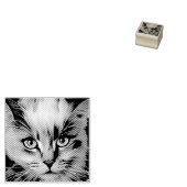 シャムカラフル猫の閉じ込め ラバースタンプ (押印)