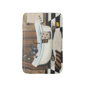 シャムキャットバスバイビール バスマット (正面縦)