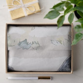 シャムセショートヘア猫の水彩画 薄葉紙 (ギフト)