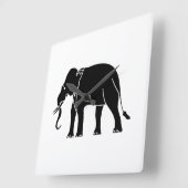 シャムゾウ スクエア壁時計 (傾斜)